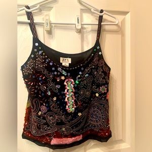 Vintage sequin top
